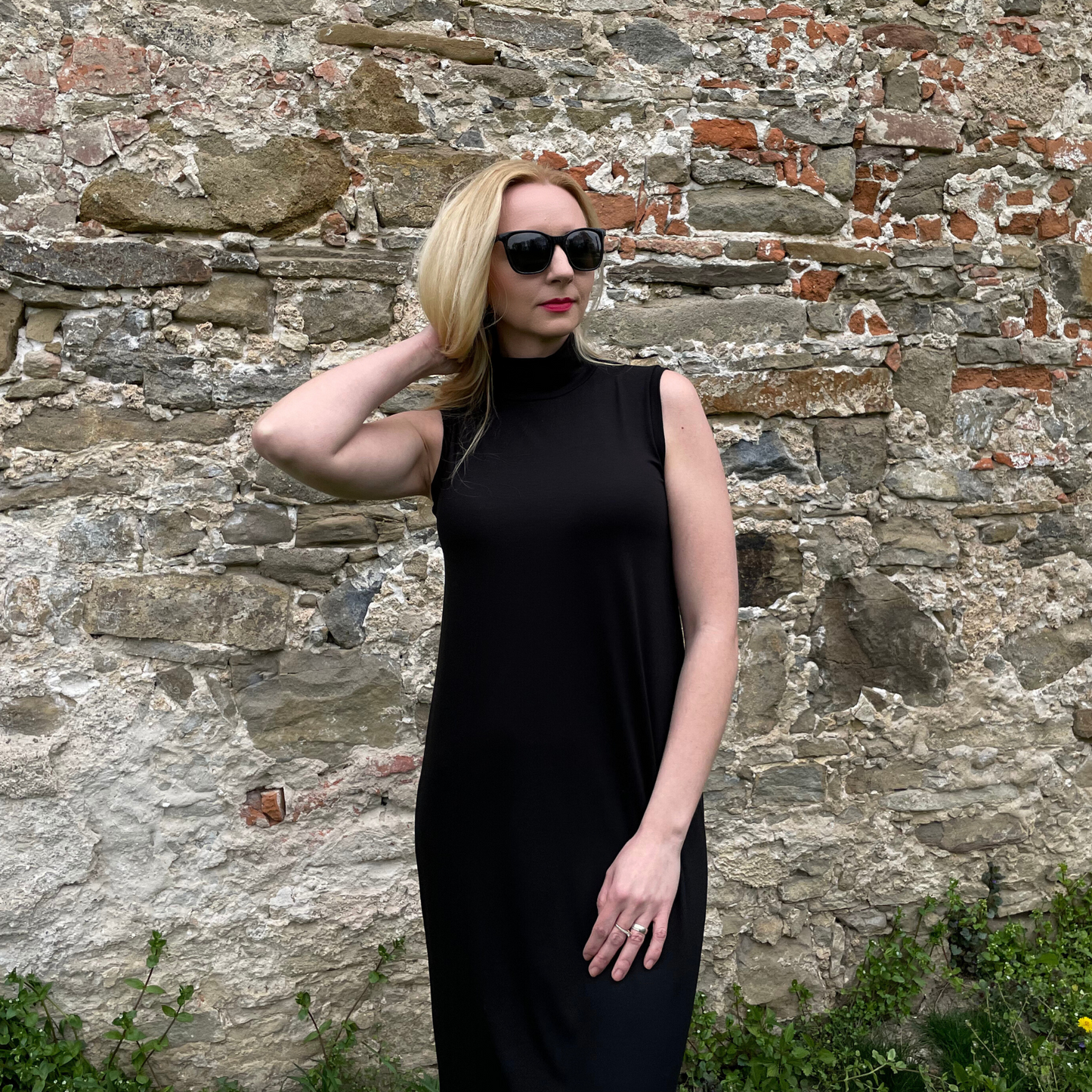 Sommerkleid aus Tencel mit Stehkragen | JASMIN | VORBESTELLUNG | COMING SOON