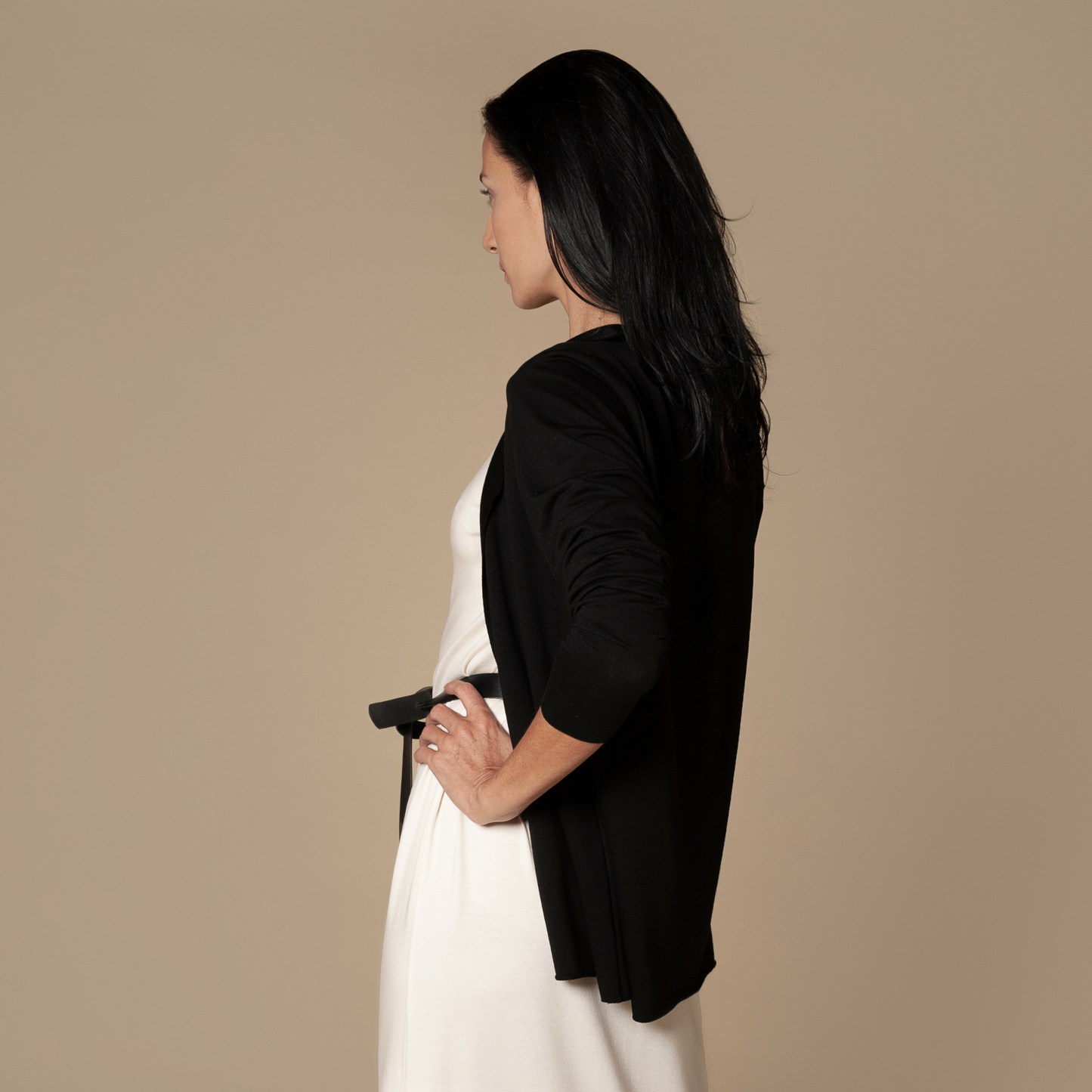 Offener Cardigan aus Tencel