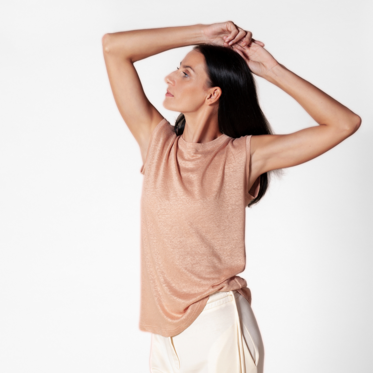 T-SHIRT MIA | Regular Fit | Leinen