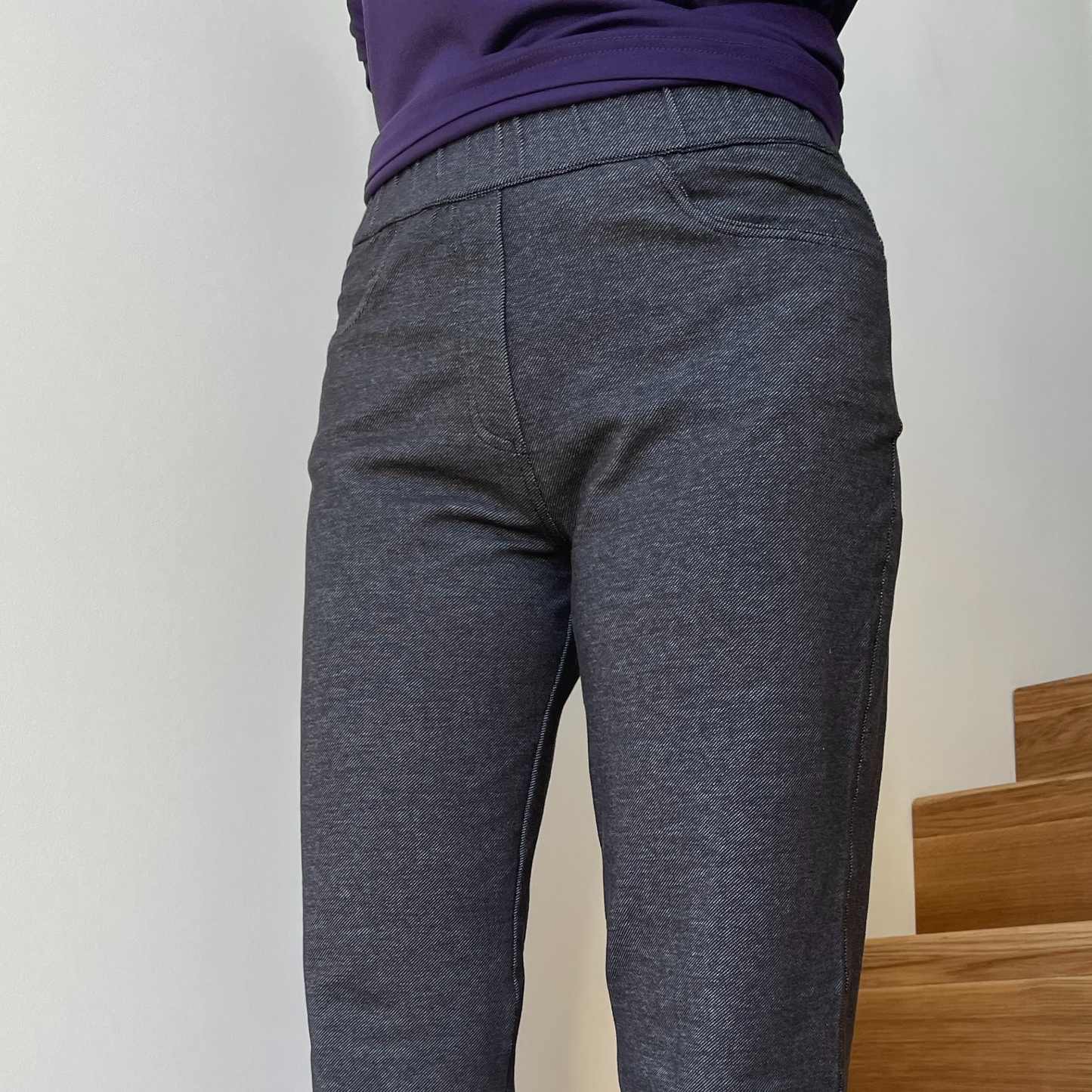 Jeans-Jersey Schlupfhose aus Bio-Baumwolle