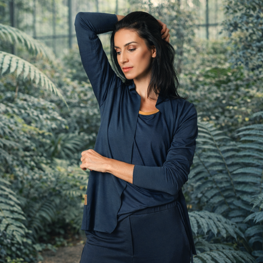 Offener Cardigan aus French Terry Tencel™ | AVA