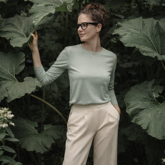 Langarmshirt Regular aus Tencel™ Jersey | RONIA