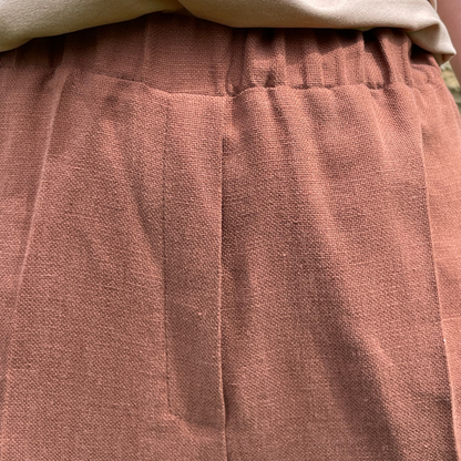7/8 Damenhose aus Tencel & Leinen - elastischer Bund | DIANA