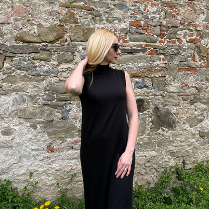 Sommerkleid aus Tencel mit Stehkragen | JASMIN | VORBESTELLUNG | COMING SOON