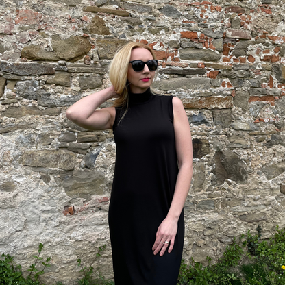 Sommerkleid aus Tencel mit Stehkragen | JASMIN | VORBESTELLUNG | COMING SOON