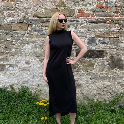 Sommerkleid aus Tencel mit Stehkragen | JASMIN | VORBESTELLUNG | COMING SOON