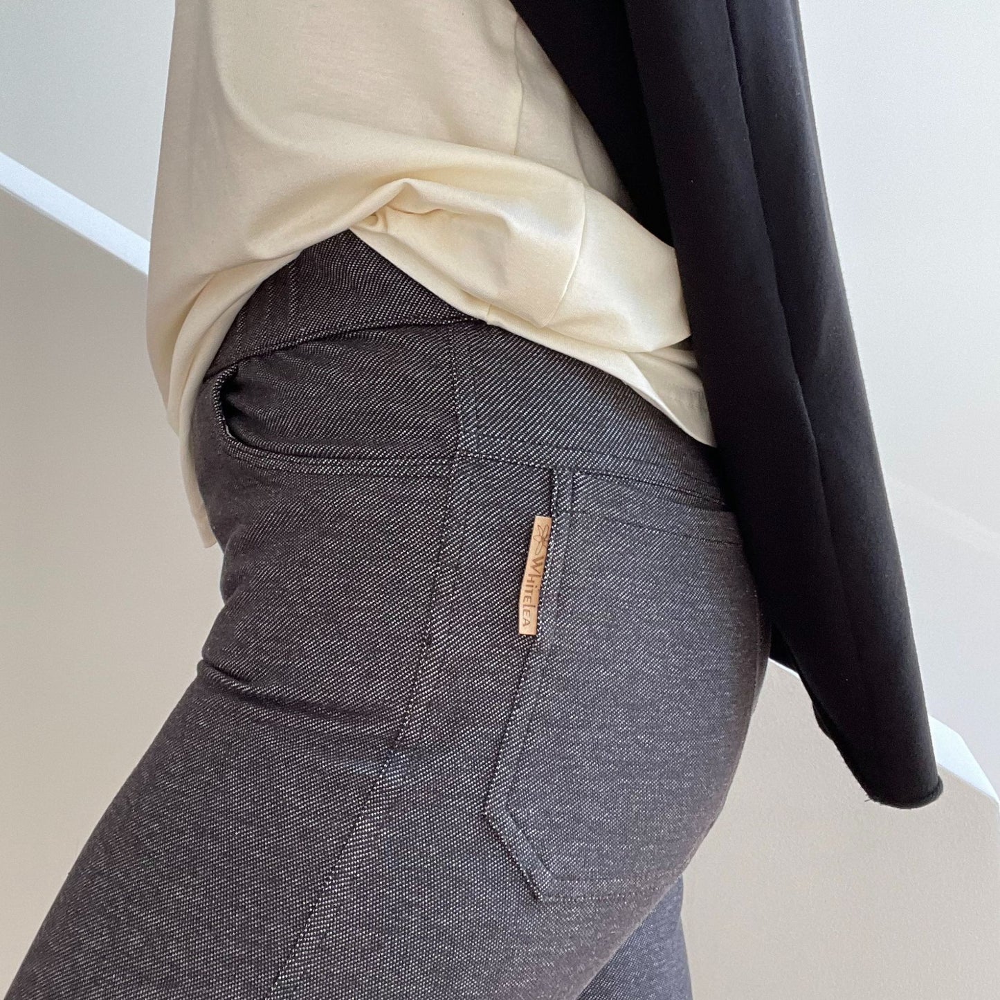 Jeans-Jersey Schlupfhose aus Bio-Baumwolle