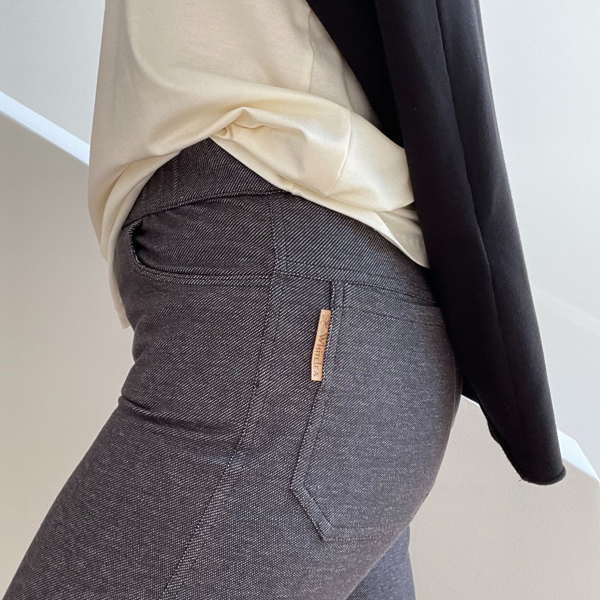 Jeans-Jersey Schlupfhose aus Bio-Baumwolle
