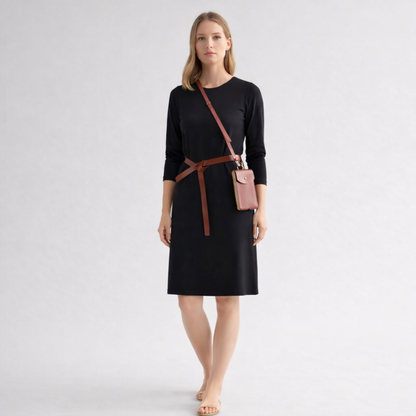 Shirtkleid Langarm Regular aus French Terry Tencel™