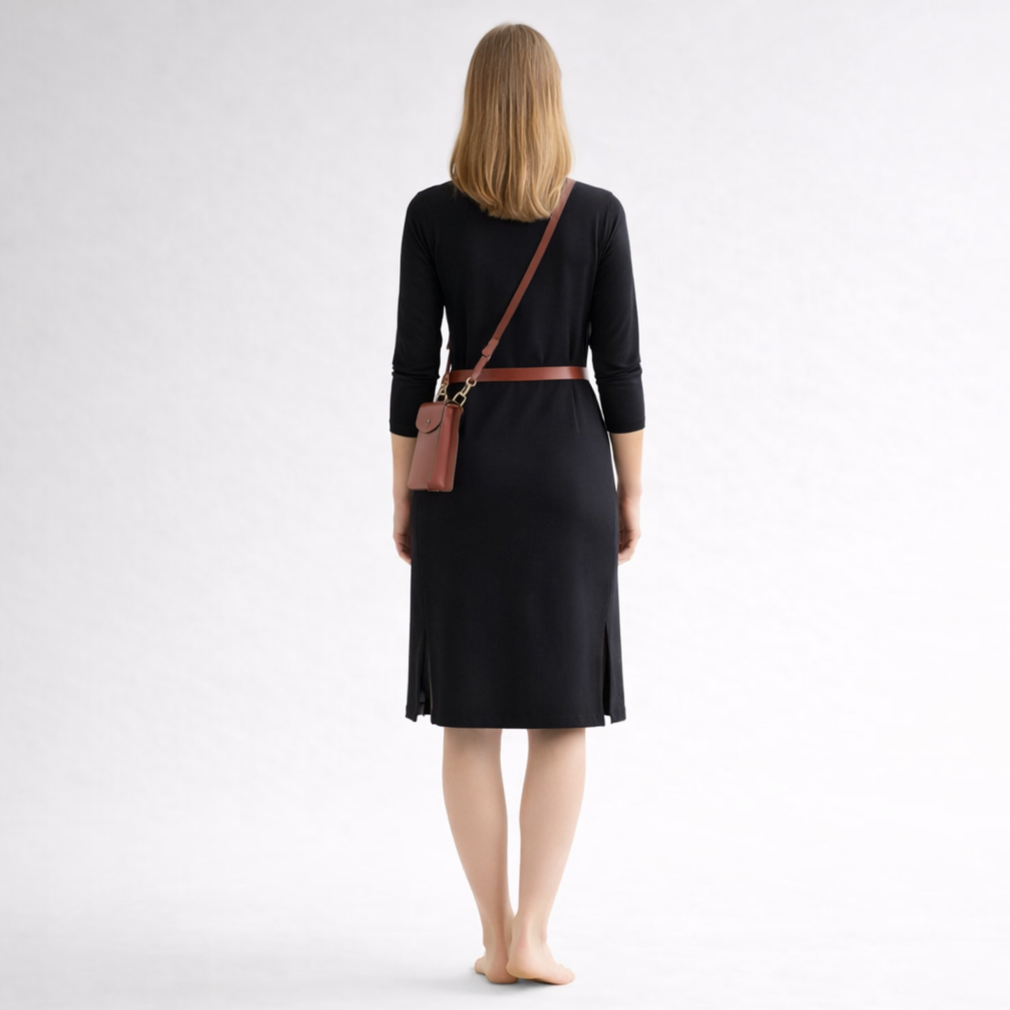 Shirtkleid Langarm Regular aus French Terry Tencel™