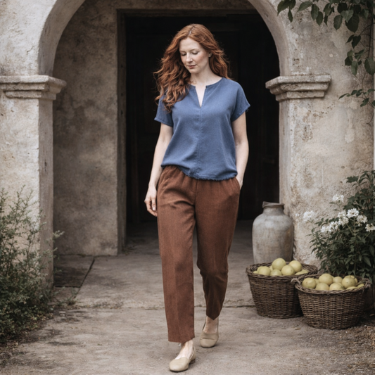 BLUSE AMARA | Relaxed Fit | Tencel™ & Leinen