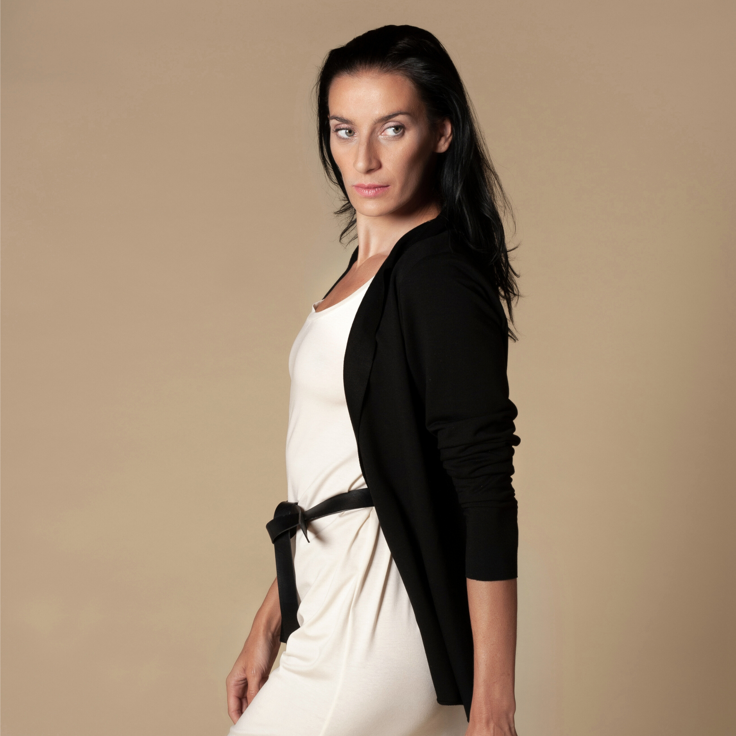Offener Cardigan aus Tencel