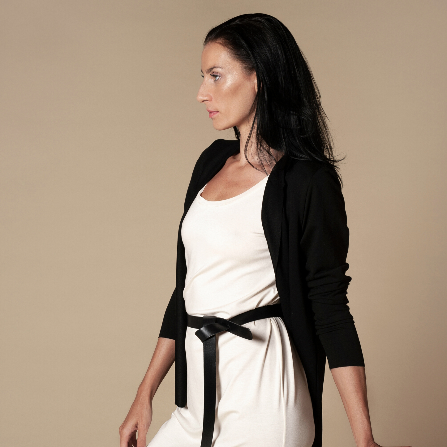 Offener Cardigan aus Tencel