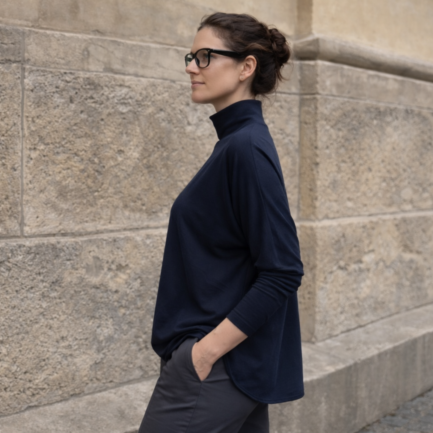 ROLLKRAGENSHIRT ENNA | Boxy Fit | Tencel™