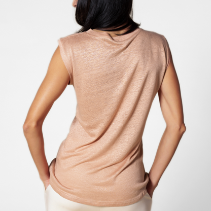 T-SHIRT MIA | Regular Fit | Leinen