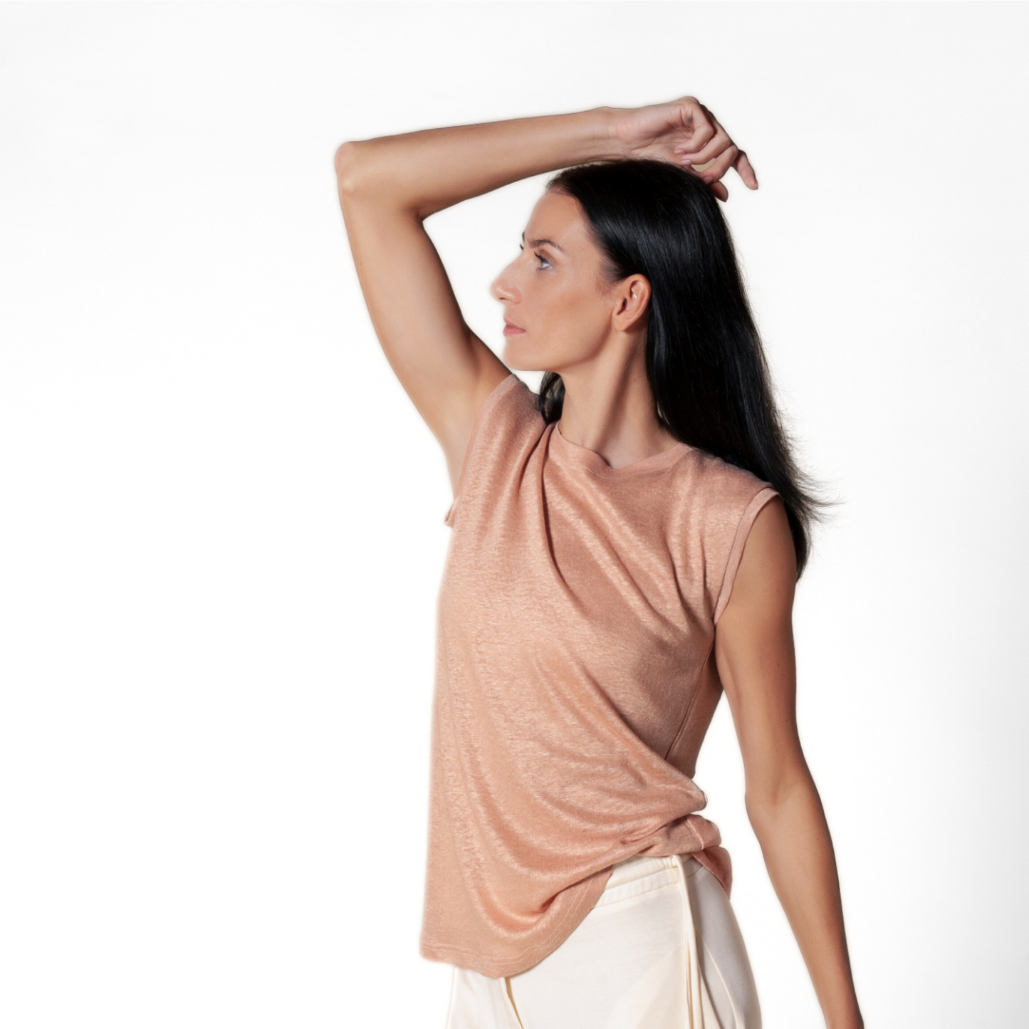T-SHIRT MIA | Regular Fit | Leinen